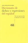 DICCIONARIO DE DICHOS Y EXPRESIONES DEL ESPAÑOL