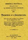 MEMORIA HISTORICA DEL TRIBUNAL DE LA INQUISICION