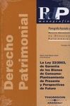 LA LEY 23/2003,DE GARANTIA DE LOS BIENES DE CONSUMO: PLANTEAMIENTO DE