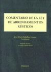 COMENTARIO DE LA LEY DE ARRENDAMIENTOS RUSTICOS