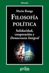 FILOSOFIA POLITICA. SOLIDARIDAD, COOPERACION Y DEMOCRACIA INTEGRAL
