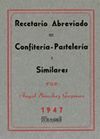 RECETARIO ABREVIADO DE CONFITERIA-PASTEL