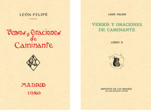 ESTUCHE 2 VOLUMENES VERSOS Y ORACIONES DE CAMINANTE LIBROS I Y II. ED. FACSIMIL DE LA 1ª ED.